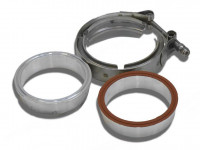 Фланцы для приварки алюминий 102мм с хомутом
