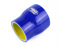 Патрубок силиконовый 0 гр 76-83 мм прямой усиленный (синий)