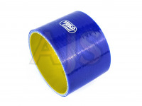 Патрубок силиконовый 0 гр 102 мм прямой усиленный (синий)