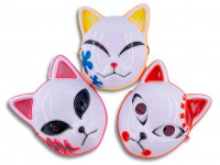 Маска светодиодная Demon Slayer Tanjirou Sabito Makomo (розовый)