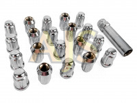 TPI гайки спортивные стальные 33мм М12*1.50 20шт хром