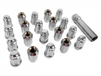 TPI гайки спортивные стальные 33мм М12*1.50 20шт хром