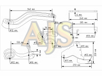 Стабилизатор поперечной устойчивости передний под лифт Toyota Fortuner 15-20