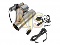 Заслонка выхлопная с электроприводом и Y-пайп с отводом 76мм