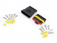 Коннектор папа-мама герметичный (6 пинов)