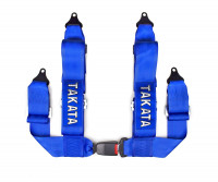 Ремни Таката 4 точки стандартный крепеж (синий)