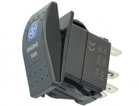 Тумблер панельный с подсветкой engine fan охлаждение двигателя