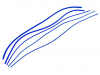 Шланги силиконовые комплект (3х7-2м, 4х7-2м, 5х8-2м, 6х11-1м, 8х13-1м) (синий)