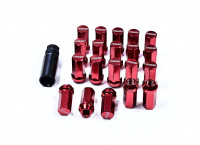 Гайки колесные Rays style M12x1.25 44мм (красный)