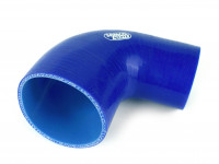 Патрубок силиконовый 90 градусов 63 - 80 мм (синий)