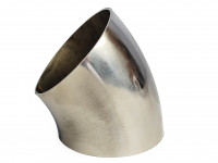 Отвод глушителя полированный 76х1,5мм 45гр SS201