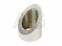 Адаптер для приварки кислородного датчика SS M18х1.5 45 градусов нержа