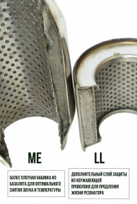 Резонатор глушителя коллекторный 100x90x45 ME