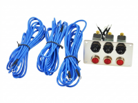 Панель зажигания DEPO на 3 тумблера с индикатором (красный)