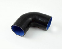 Патрубок силиконовый 90 градусов 102 мм (черный)