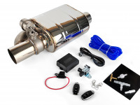 Бочка выхлопная с вакуумной заглушкой и пультом (76мм)