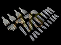 Набор обжимных пинов с разъемами и изоляцией