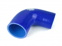 Патрубок силиконовый 90 градусов 63 - 70 мм (синий)