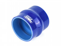 Патрубок силиконовый демпферный 0 градусов 63 мм (2.5') (синий)