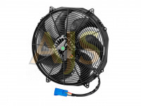 Вентилятор радиатора бесщеточный 16" (400мм) 12V сабли