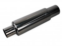 Бочка выхлопная HKS Hi-Power style малая черная вход 63мм выход 100мм