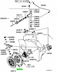 Mitsubishi корзина сцепления 4B11, 4G63 2304A019