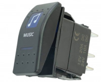 Тумблер панельный с подсветкой music музыка