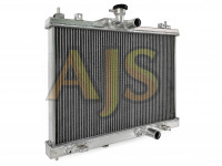 Радиатор алюминиевый Nissan Tiida C11 HR15DE 1.5G 34 мм AT AJS, 21460-EL000/21410-ED500 (серый)