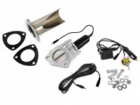 Заслонка выхлопная с электроприводом и отводом 57мм