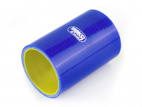 Патрубок силиконовый 0 гр 83 мм прямой усиленный (синий)