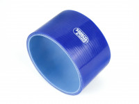 Патрубок силиконовый 0 градусов 114 мм (синий)