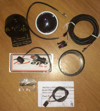 Датчик DEPO давления топлива 7 цветов с пиками и варнингами 60мм