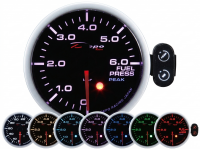 Датчик DEPO давления топлива 7 цветов с пиками и варнингами 60мм