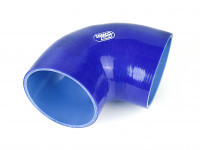 Патрубок силиконовый 90 градусов 102 мм (синий)