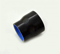 Патрубок силиконовый 0 градусов 76-83 мм (черный)